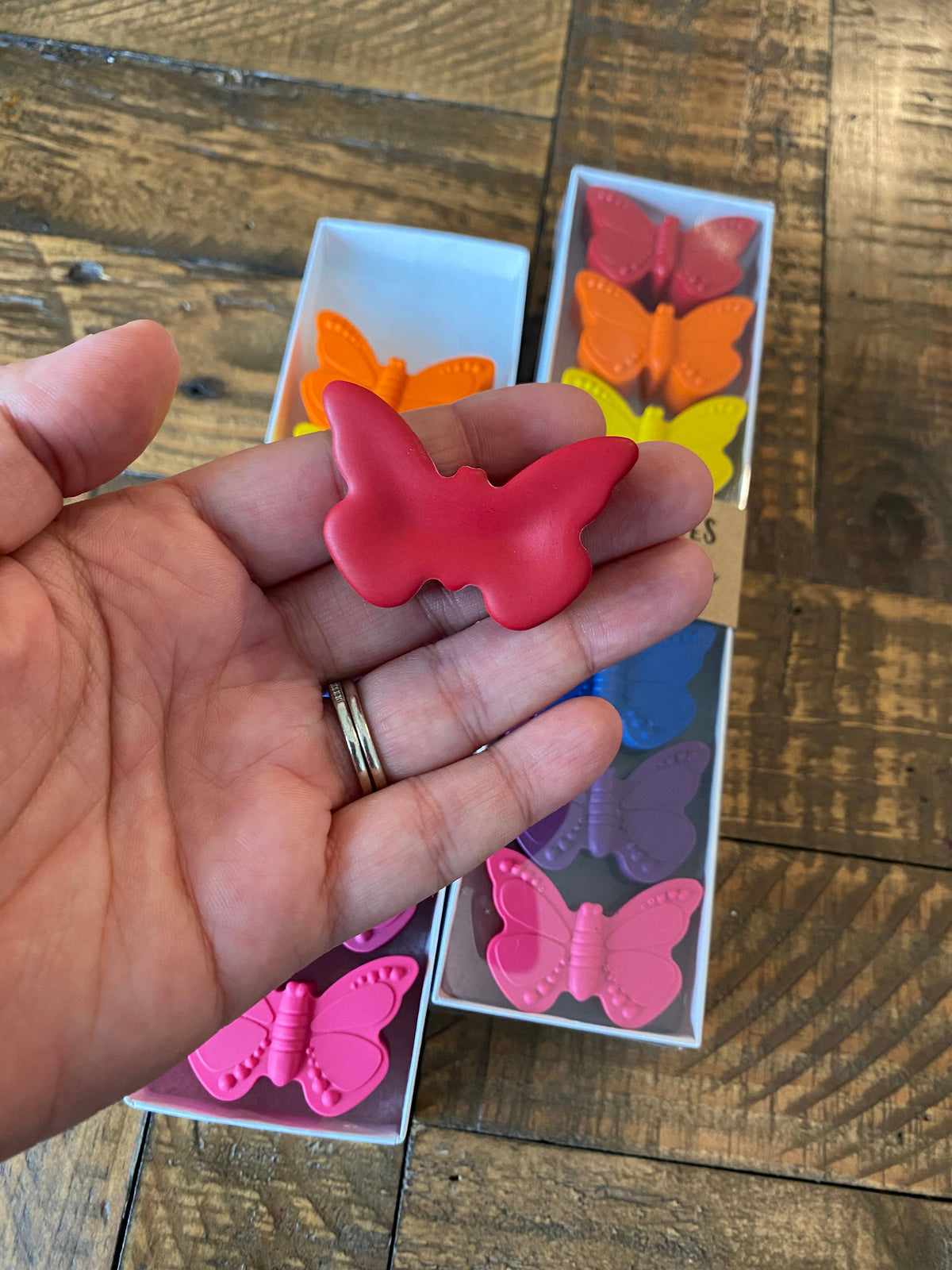 Butterflies Crayon Set - Handmade Non-Toxic Kids Gift