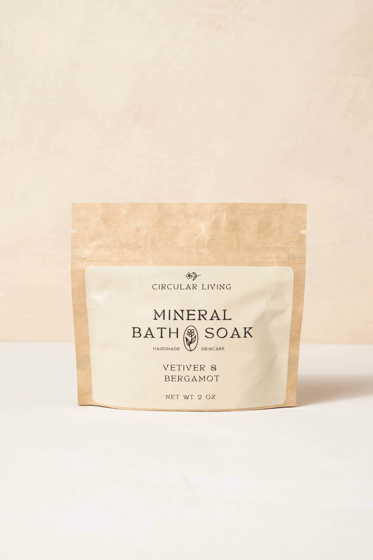 Mineral Bath Soak Sachet, Vetiver & Bergamot