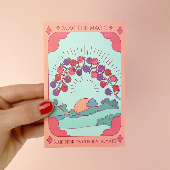 Blueberries Cherry Tomato Tarot Garden + Gift Seed Packet