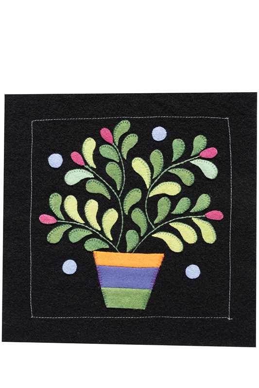 Folk Art Garden Applique Sampler by Erica Kaprow
