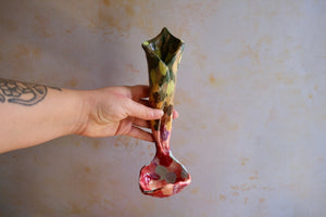 Gentle fold vase ladle