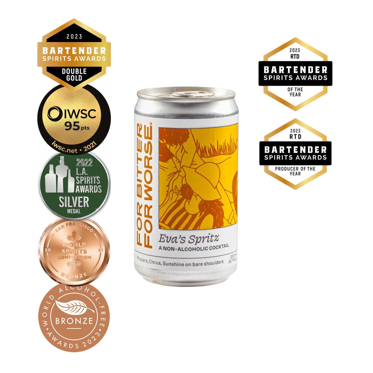 Eva's Spritz 6.7oz can mocktail, non-alcoholic, Dry January