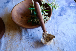 Clay l wood ladle extra large