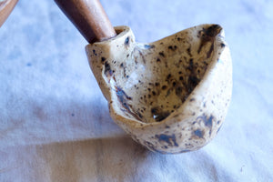 Clay l wood ladle extra large