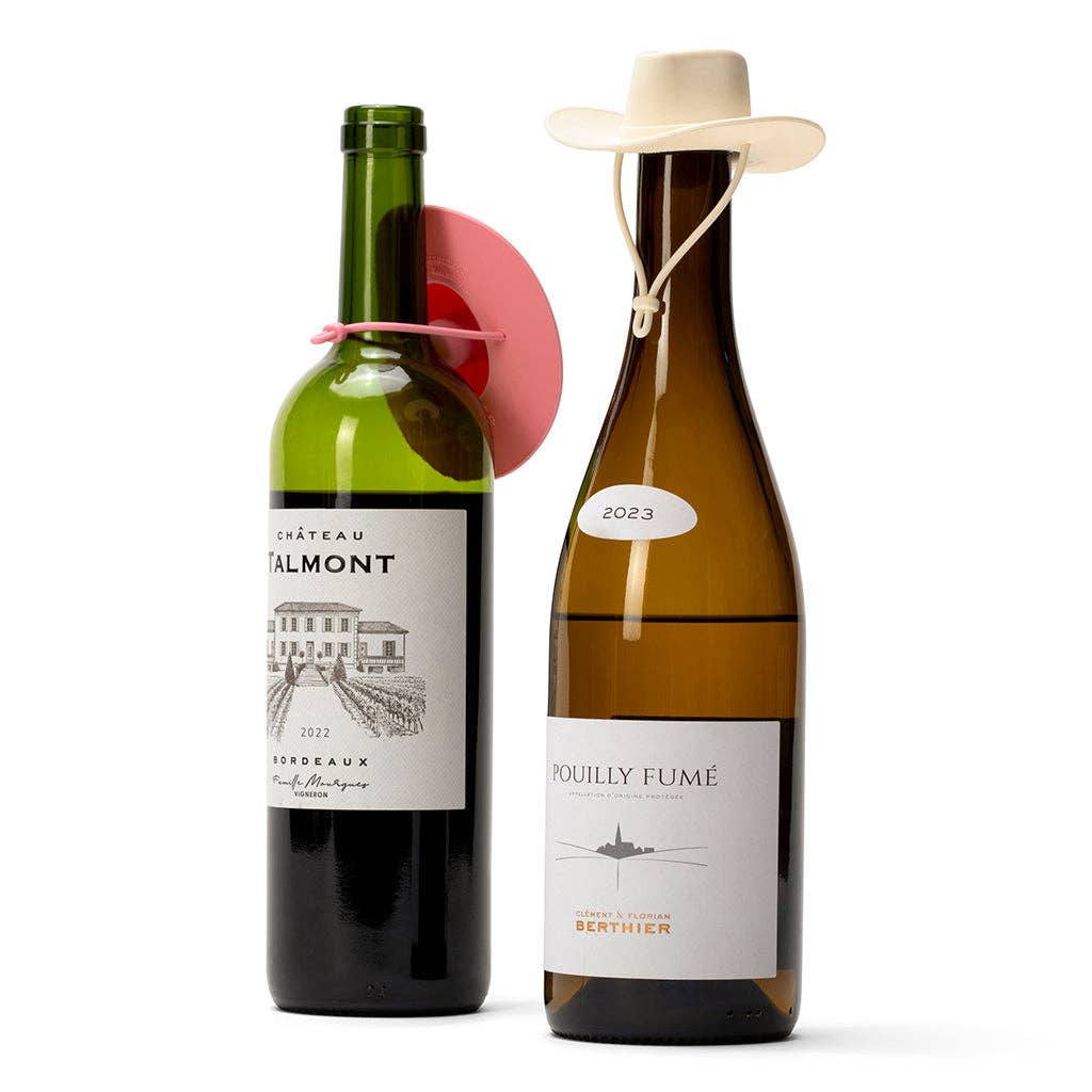 Cowgirl Hat Wine Bottle Stoppers - Set of 2 | Howdy Ma’am
