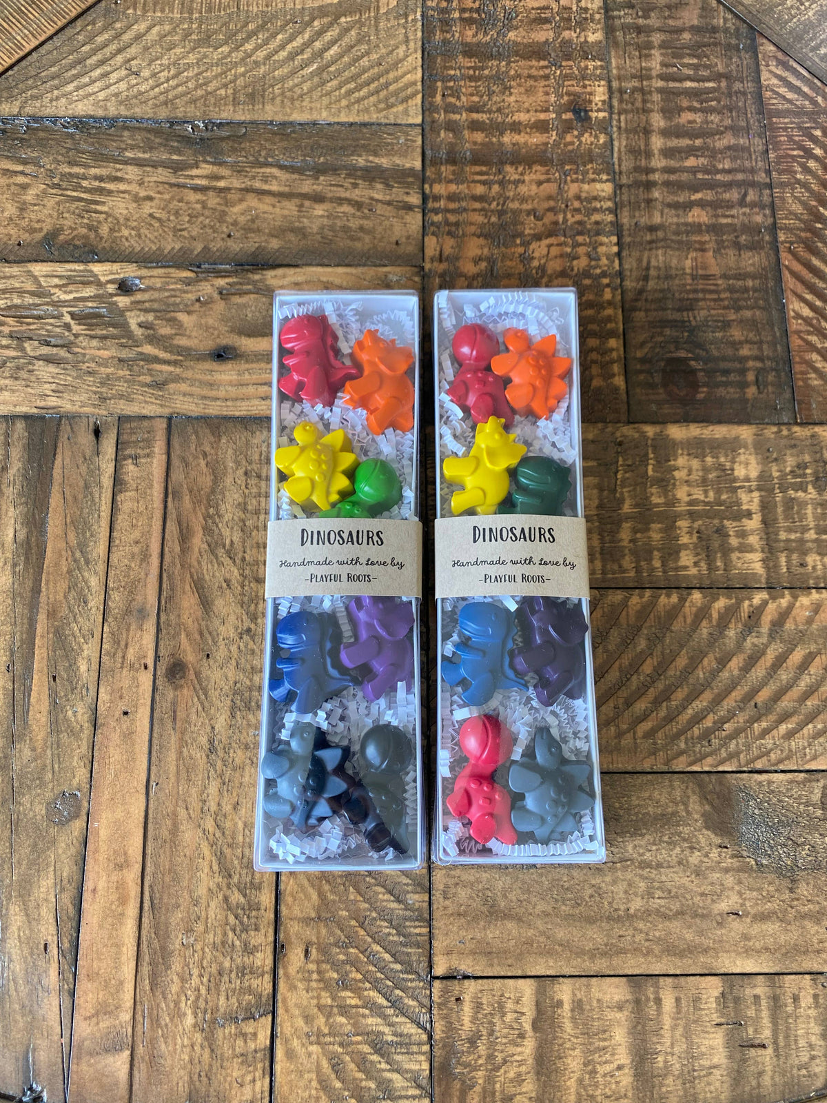 Dinosaur Crayon Set - Handmade Non-Toxic Kids Gift