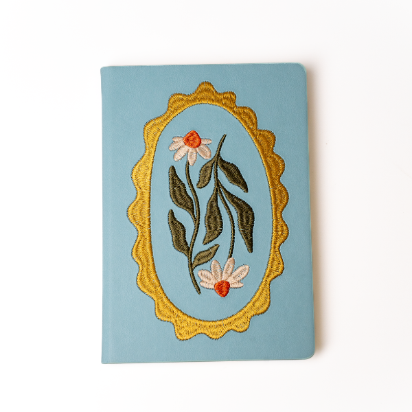 Daisy Frame Hardbound Embroidered Notebook HBE2393L