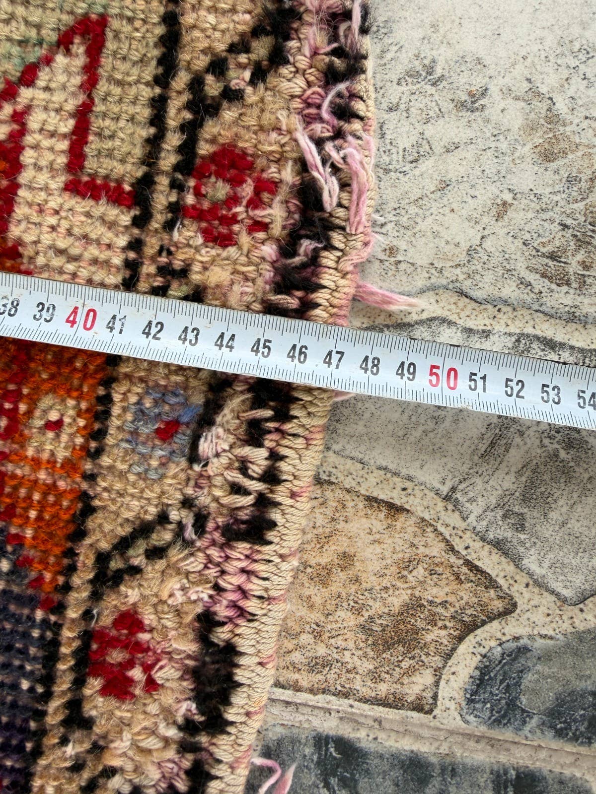 Vintage Turkish Rug - Distressed Wool - 2x3 Feet