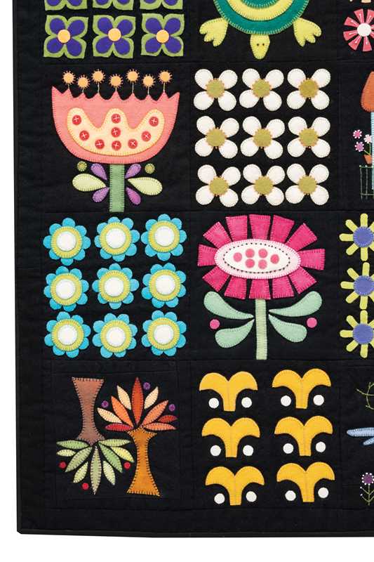 Folk Art Garden Applique Sampler by Erica Kaprow