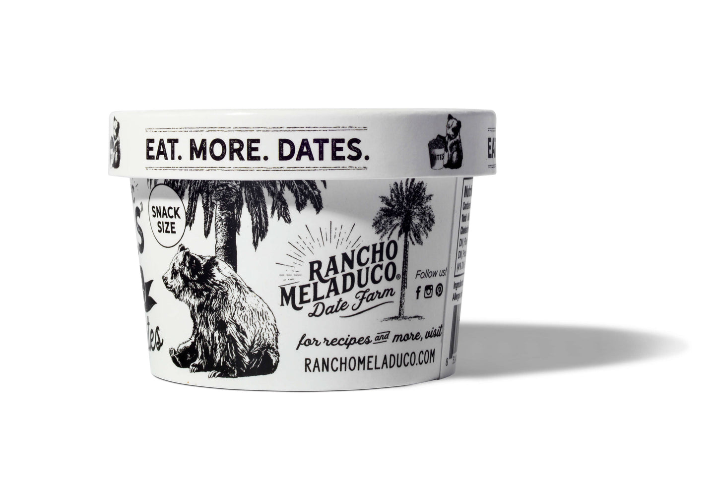 Little Mels Seedless ORGANIC Medjool Dates, 4.5 oz Cup