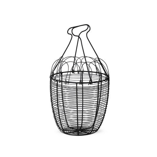 Park Hill Collection Folding Iron Egg Basket