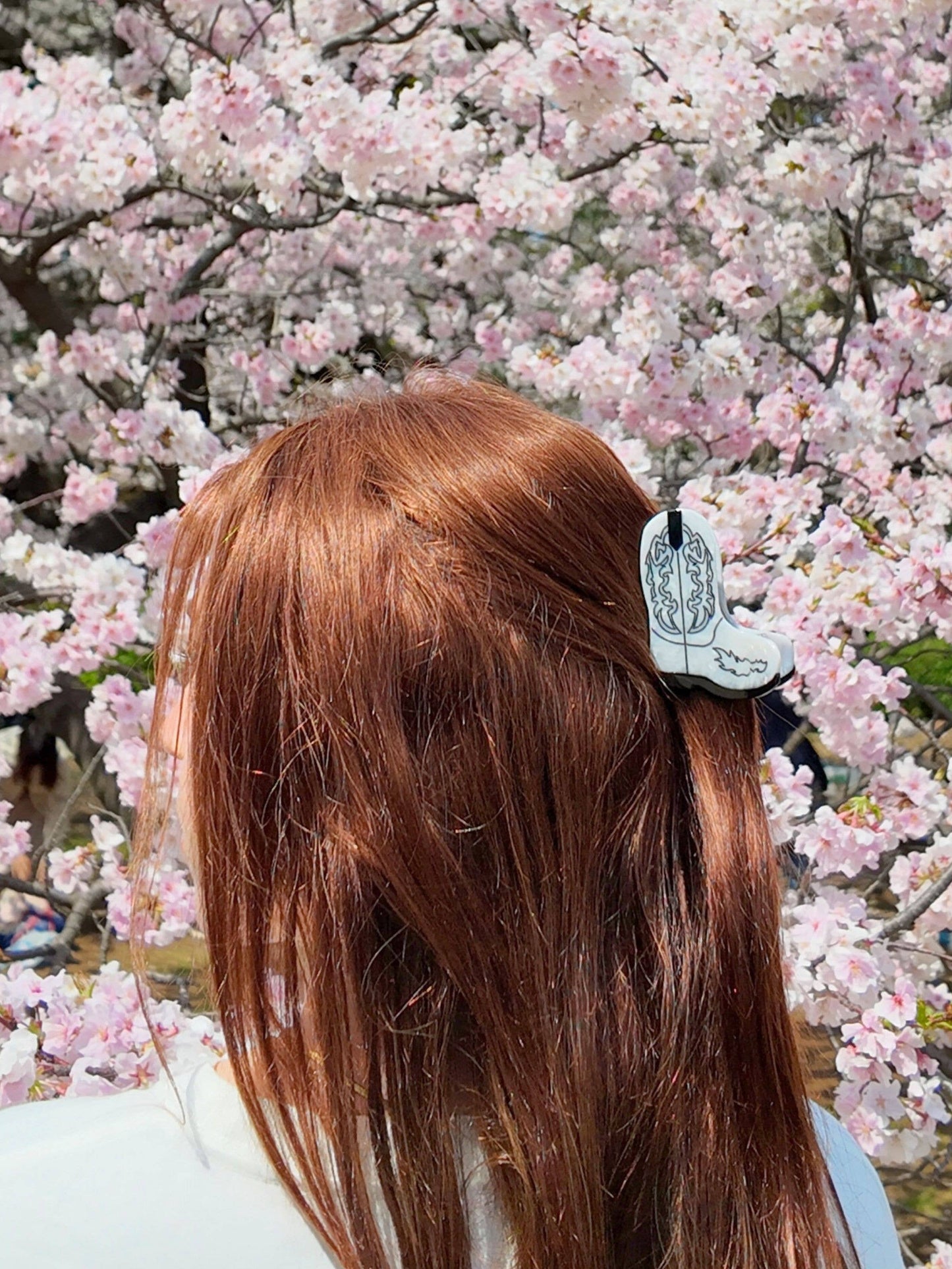Hand-painted Western Cowboy Boot Claw Hair Clip | Eco