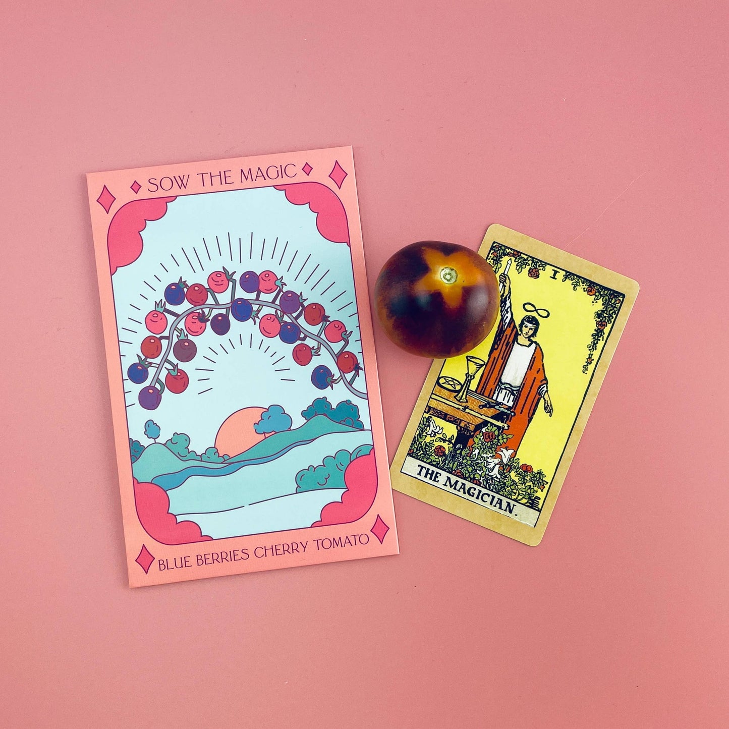 Blueberries Cherry Tomato Tarot Garden + Gift Seed Packet