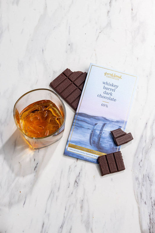 Whiskey Barrel with Smoked Salt Chocolate Bar 68% - 60g