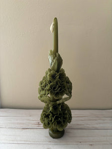 Olive Green Large Oaxaca Marigold Candle