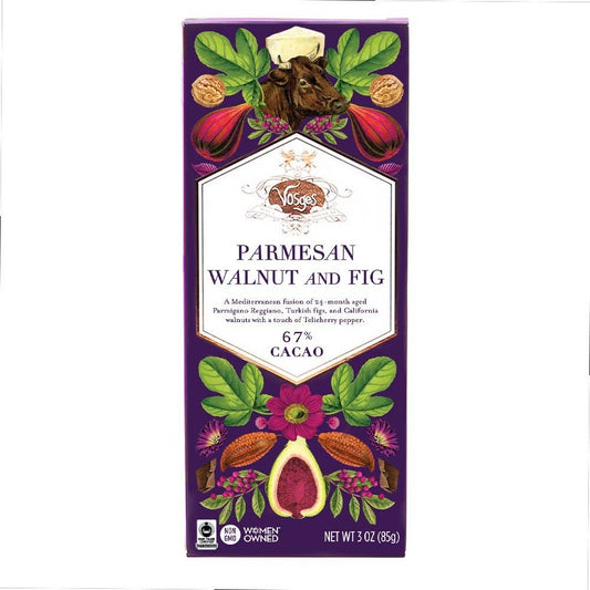Dark Chocolate Bar w/ Parmesan Cheese, Walnut & Fig -Gourmet