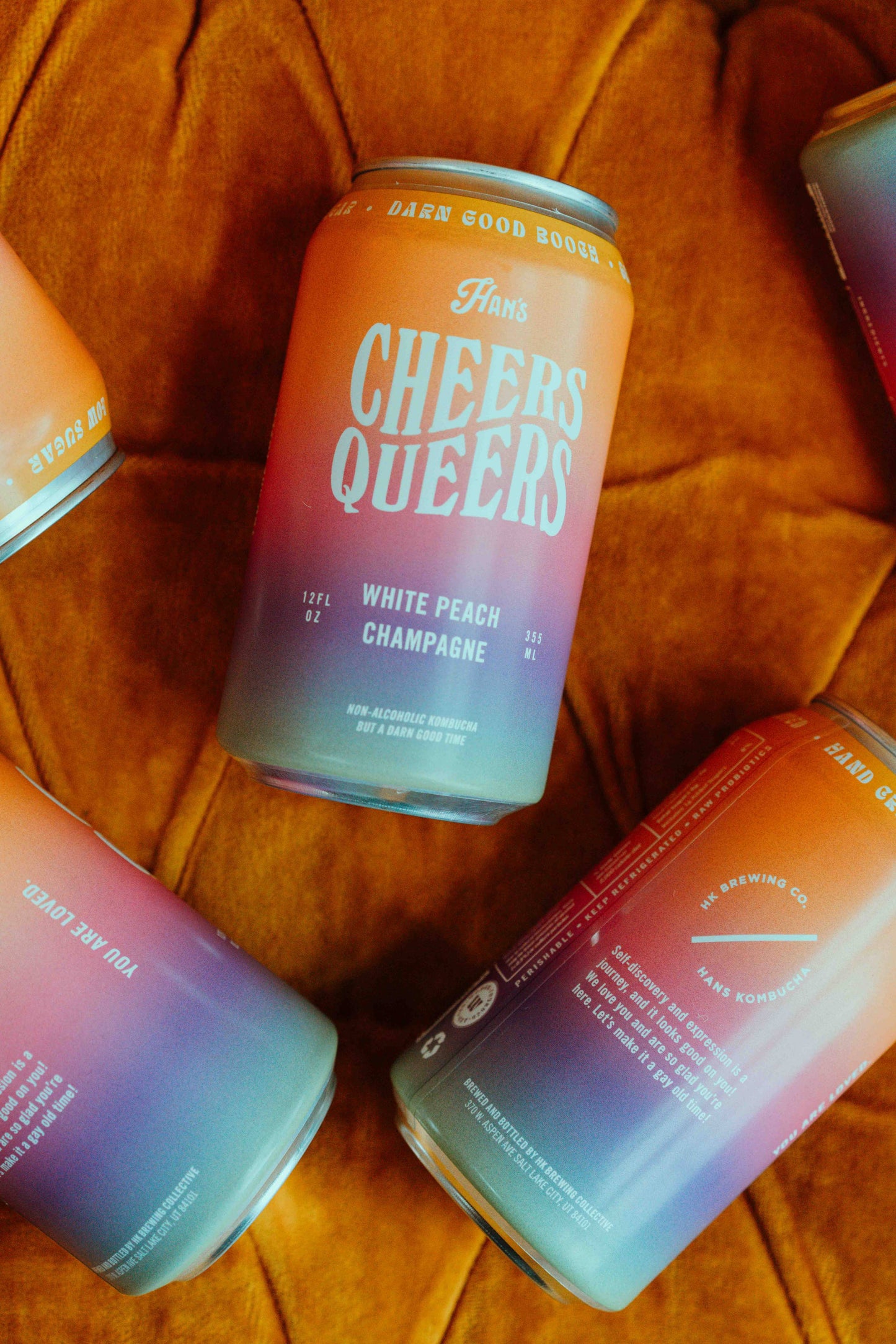 Cheers Queers - White Peach Champagne Kombucha