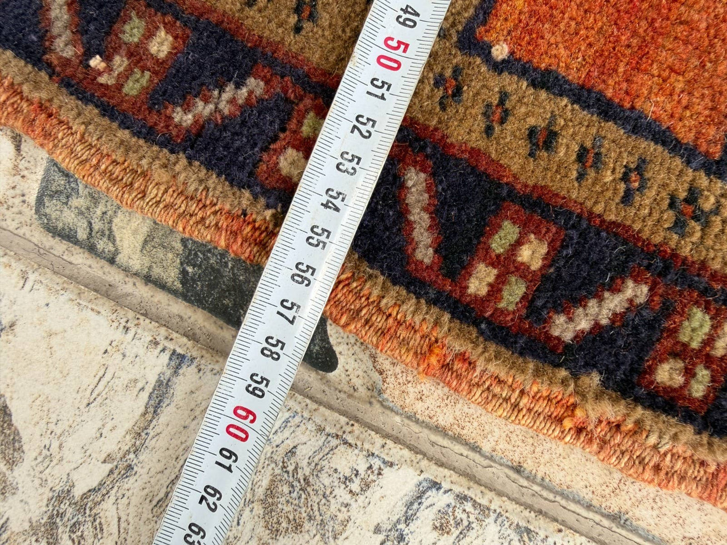 Vintage Turkish Wool Rug - Anatolian Tribal Small