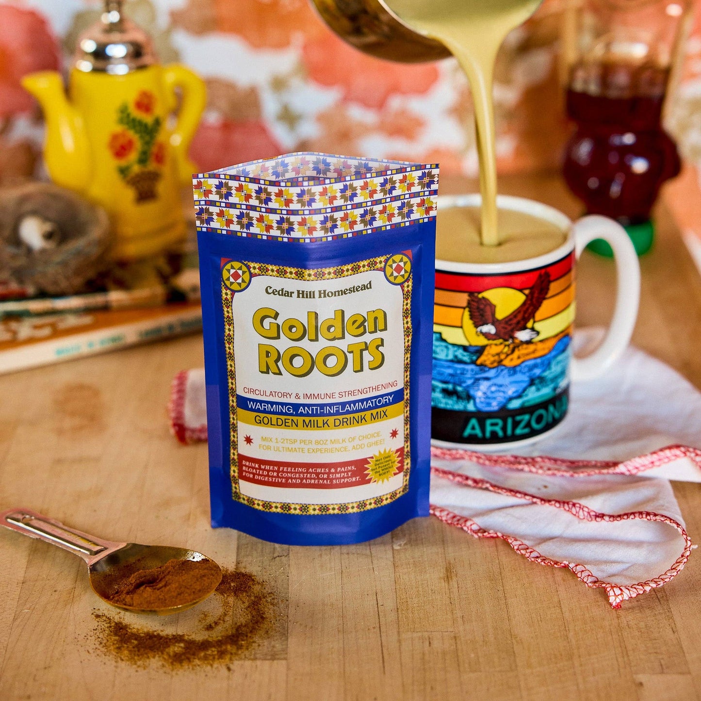 Golden Roots Immune Elixir - Golden Milk Powdered Drink Mix