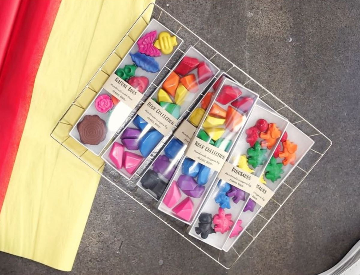 Nature Bugs Crayon Set - Handmade Non-Toxic Kids Gift