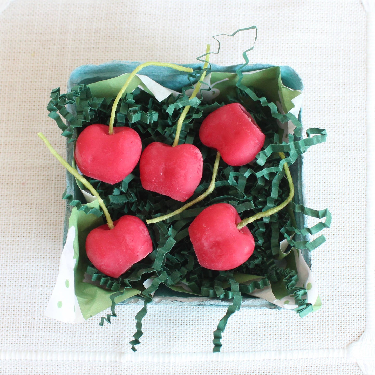 Cherry Beeswax Birthday Candles