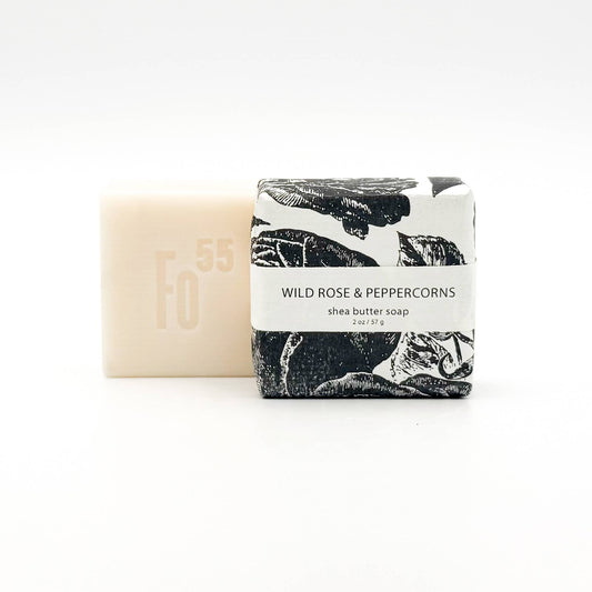 NEW Wild Rose & Peppercorns Shea Butter Soap - Petite Bar