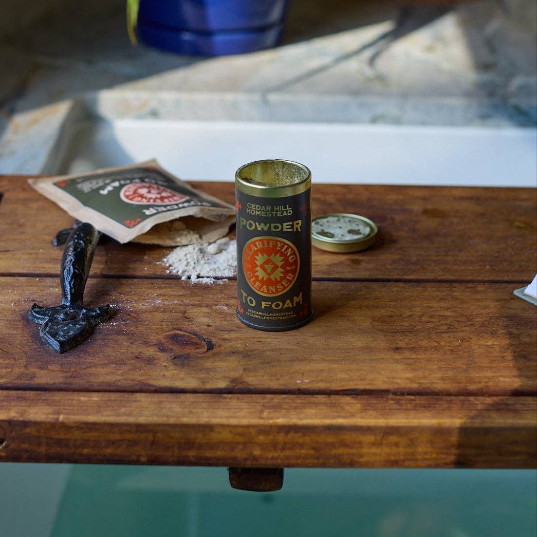 Clarifying Powder to Foam Face & Hair Cleanser