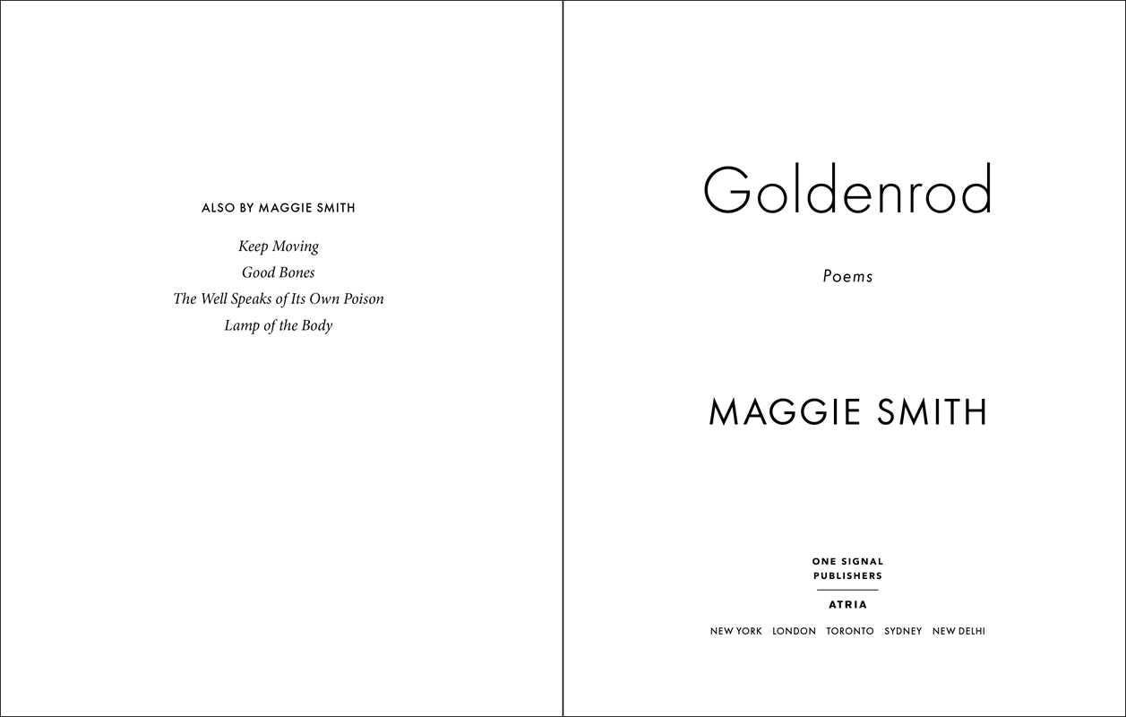 Goldenrod by Maggie Smith