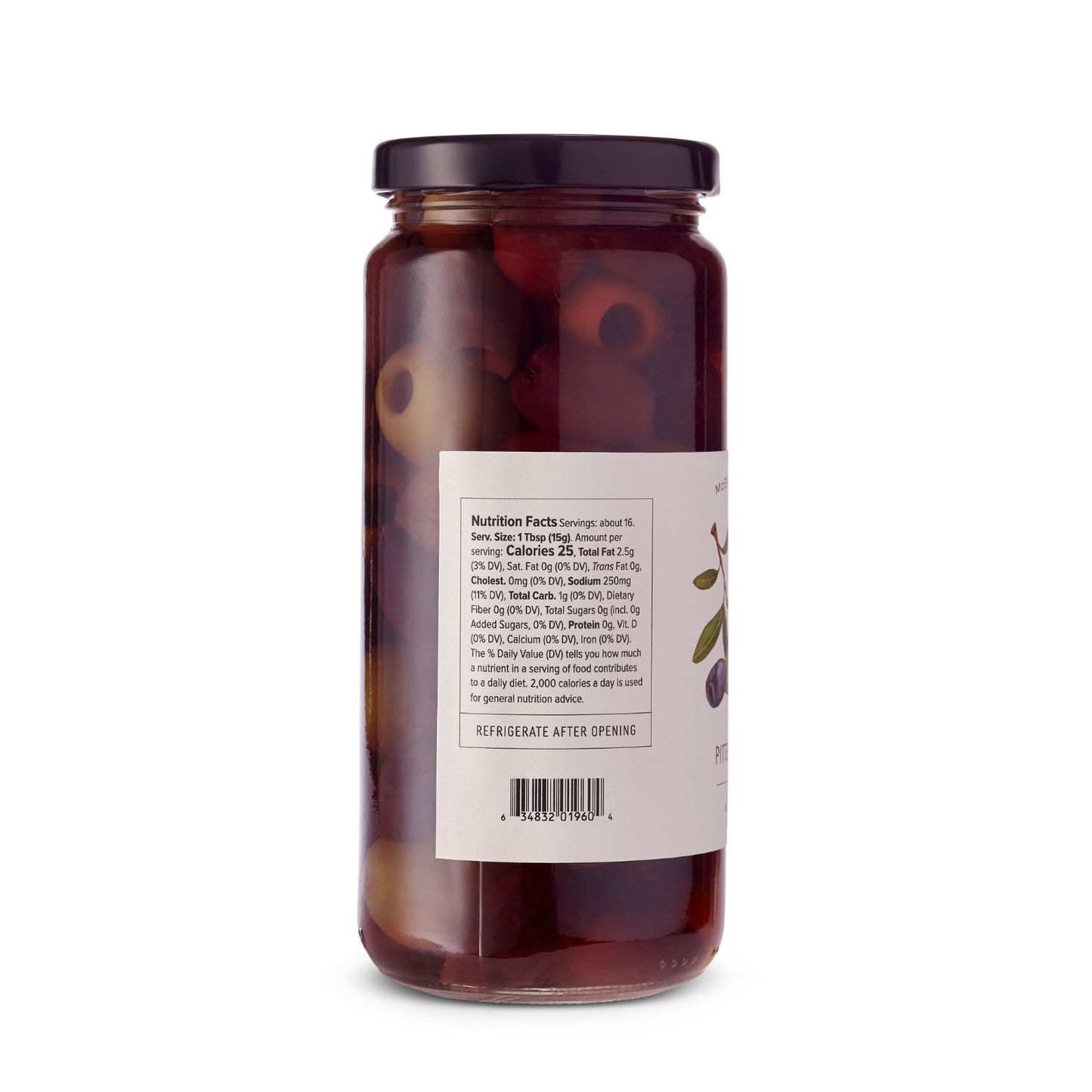 Table Olives,  Pitted, 8.5 oz