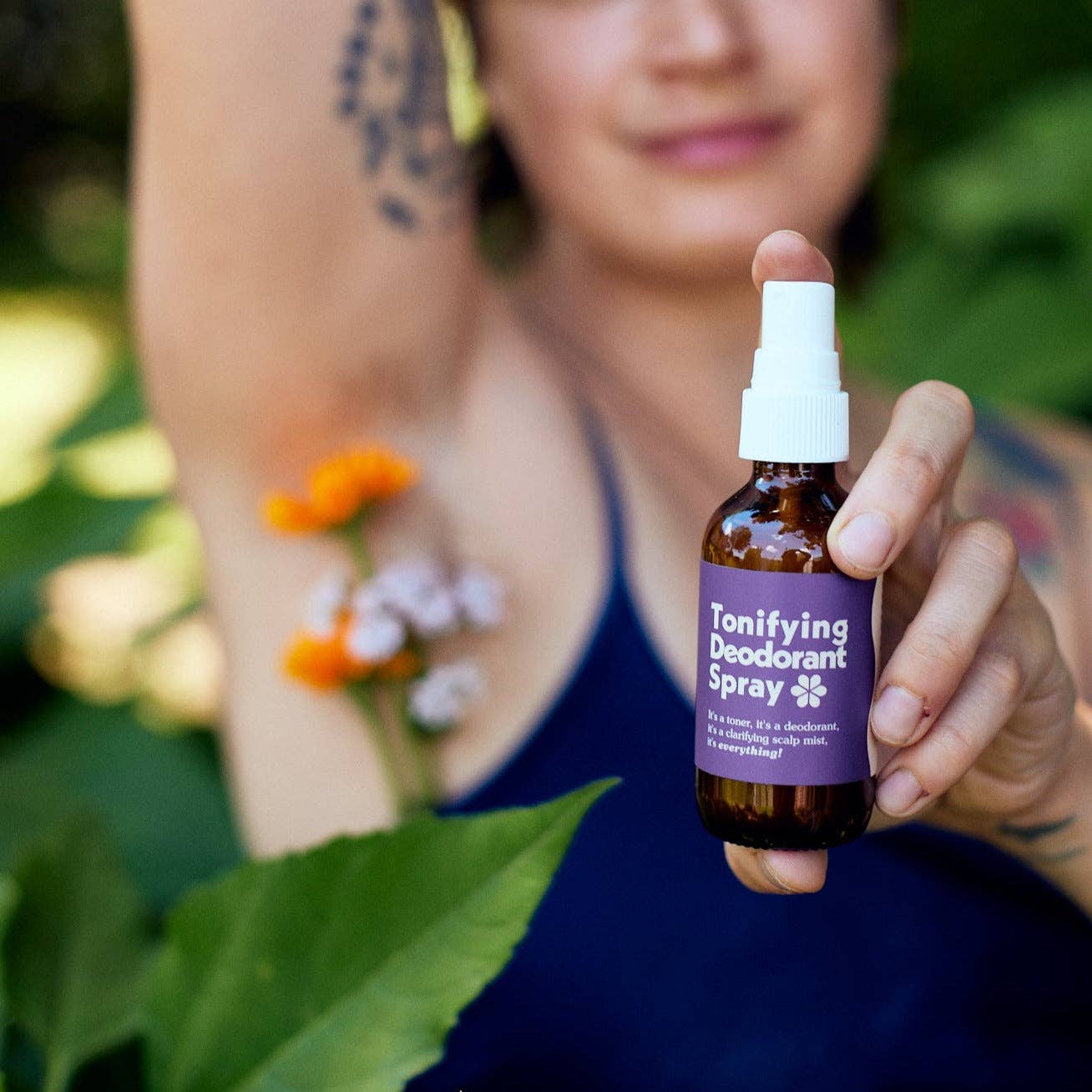 Tonifying Deodorant Spray– AHA BHA Natural Deodorizer